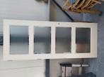 Stompe binnendeur met melkglas 231,5 x 93 cm, Doe-het-zelf en Verbouw, Deuren en Horren, Ophalen, 80 tot 100 cm, 215 cm of meer