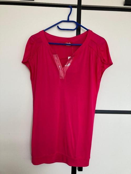 NIEUW Shirt viscose pailletten roze Libelle Femmes maat S, Kleding | Dames, T-shirts, Nieuw, Maat 36 (S), Roze, Korte mouw, Ophalen of Verzenden