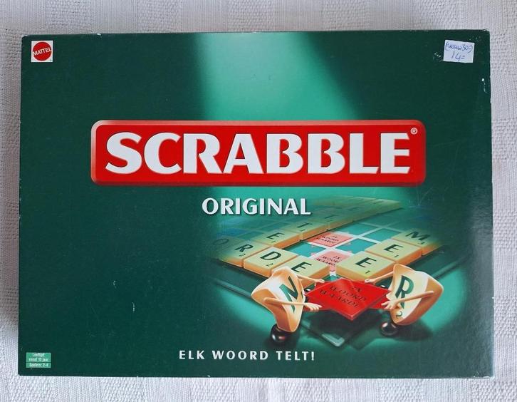 Scrabble, Hobby en Vrije tijd, Gezelschapsspellen | Bordspellen, Gebruikt, Een of twee spelers, Drie of vier spelers, Ophalen of Verzenden