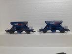 2 Roco wagons type Fccpps nummer 47535, Hobby en Vrije tijd, Modeltreinen | H0, Gelijkstroom, Wagon, Ophalen of Verzenden, Roco