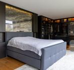 Swiss Sense boxspring 180x210, Luca Dark Grey 88, Ophalen, Gebruikt, 210 cm, Tweepersoons