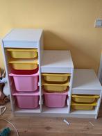 2x Ikea Trofast Kast plus bakken, Gebruikt, Kast, 100 cm of meer, Minder dan 50 cm