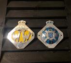 Vintage auto emblemen oldtimer ANWB en Wegenwacht 2-delig, Ophalen of Verzenden, Auto's
