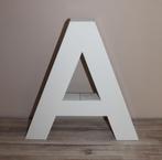Grote vintage letter A  metaal/aluminium  - 40 cm hoog, Antiek en Kunst, Curiosa en Brocante, Ophalen of Verzenden