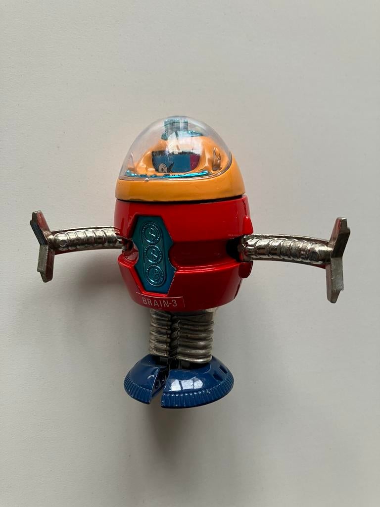 UFO Commander 7 - Brain III Robot metaal 50 jaar oud!, Verzamelen, Speelgoed, Verzenden, Zo goed als nieuw