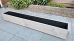 Lange smalle bloembakken van steigerhout, diverse lengtes., Tuin en Terras, Bloembakken en Plantenbakken, Ophalen, Tuin, Minder dan 30 cm