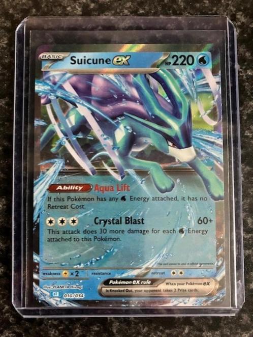 Suicune EX 010/034 Pokemon Kaart, Hobby en Vrije tijd, Verzamelkaartspellen | Pokémon, Nieuw, Losse kaart, Ophalen of Verzenden