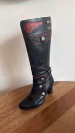 Kowalski handmade laarzen leather 36, Kleding | Dames, Schoenen, Ophalen of Verzenden, Zo goed als nieuw, Zwart, Hoge laarzen