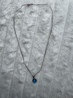 Zilveren ketting met het boze oog, Ophalen of Verzenden, Zo goed als nieuw, Zilver