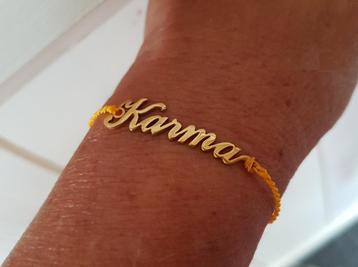 Riverstones Karma goldplated Armband. beschikbaar voor biedingen