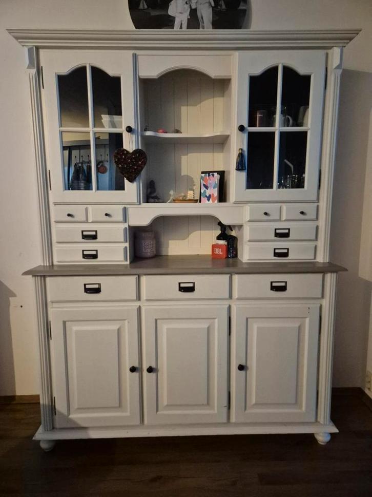 Set brocante buffetkast en dressoir, Huis en Inrichting, Kasten | Buffetkasten, Gebruikt, Minder dan 100 cm, 150 tot 200 cm, 25 tot 50 cm