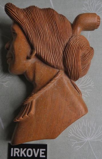 FRAAI VROUWEN PROFIEL VAN HOUT * Wand Decoratie * beschikbaar voor biedingen