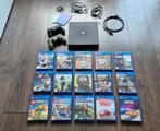 PS4 Slim 500GB + 2 Controllers + Games, Spelcomputers en Games, Spelcomputers | Sony PlayStation 4, Ophalen, Met 2 controllers
