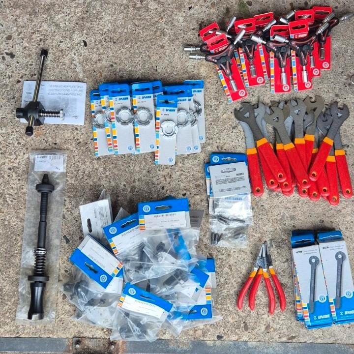 Partij NIEUW Unior gereedschap, Fietsen en Brommers, Fietsaccessoires | Fietsgereedschap, Nieuw, Wielgereedschap, Ophalen of Verzenden