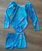2 leuke turnpakjes.. gympakjes… balletpakjes. Maat 140 zgan., Blauw, Zo goed als nieuw, Turnpak(je), Kindermaat 122 t/m 140
