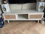 Pavia televisiemeubel MADE - rotan/eiken, Huis en Inrichting, Ophalen, Gebruikt, 100 tot 150 cm, Minder dan 100 cm