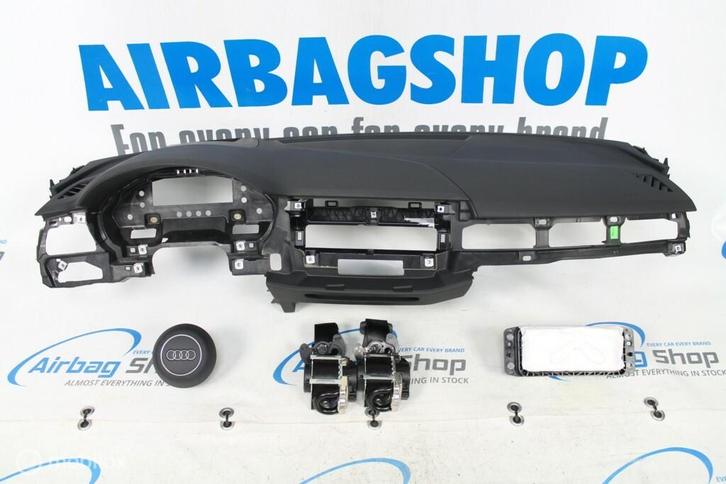 Airbag set - Dashboard HUD en speaker 3 spaak Audi A4 B9 8W, Auto-onderdelen, Dashboard en Schakelaars