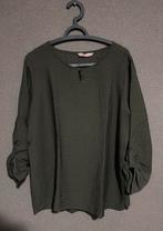 Legergroene blouse maat 46 - 3/4 mouw, Ophalen of Verzenden, Zo goed als nieuw, Maat 46/48 (XL) of groter, Groen
