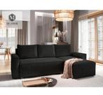 NIEUW GELEVERD! Hoekbank L-Vorm Ribstof 242x155 NU €390,-, Huis en Inrichting, Banken | Bankstellen, Ophalen of Verzenden, Nieuw