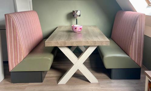 Eettafel Leen Bakker (kruispoten), Huis en Inrichting, Tafels | Eettafels, Gebruikt, 100 tot 150 cm, 150 tot 200 cm, Vijf personen of meer
