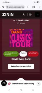 Concertkaart edwin eversband nijverdal, Tickets en Kaartjes, Drie personen of meer