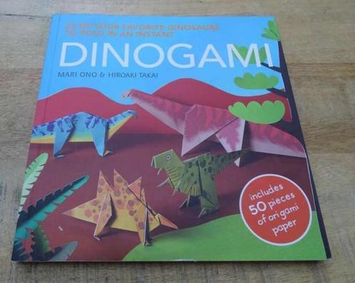 Dinogami Mari Ono en Hiroaki Takai Origami dino vouwen boek, Boeken, Hobby en Vrije tijd, Zo goed als nieuw, Scrapbooking en Knutselen
