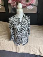 gemeleerde beige/zwarte blouse van Saint Tropez, Beige, Ophalen of Verzenden, Maat 36 (S), Gedragen