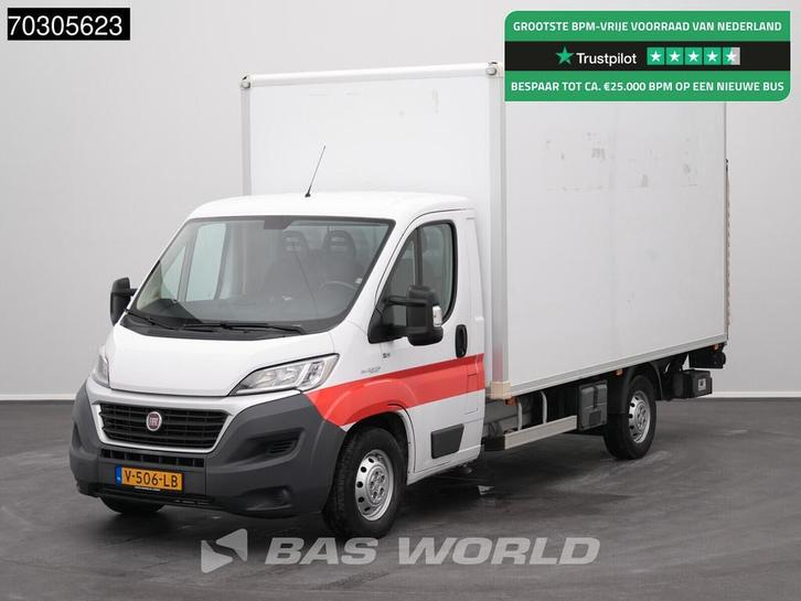 Fiat Ducato 130pk Trekhaak Laadklep Bakwagen Navi Airco Crui, Auto's, Bestelauto's, Bedrijf, Te koop, Achteruitrijcamera, Airconditioning
