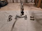 Keukenkraan mengkraan bovenuitloop wandmontage 16,5 cm, Huis en Inrichting, Keuken | Keukenelementen, Ophalen, Gebruikt, Minder dan 25 cm