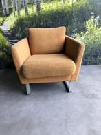 Rolf Benz Ego fauteuil geel, Huis en Inrichting, Fauteuils, Ophalen, Gebruikt, 75 tot 100 cm, Metaal