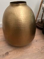 Brons goudkleurige vaas - Stijlvolle decoratie, Overige materialen, Gebruikt, Overige kleuren, Ophalen of Verzenden
