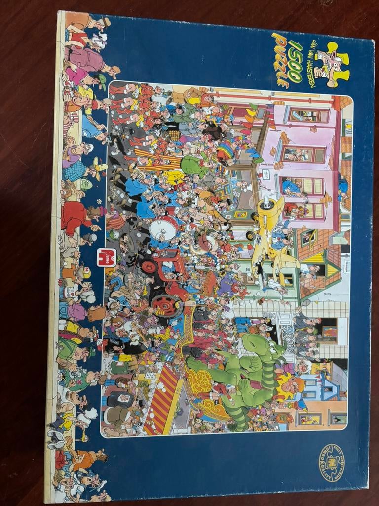 Jan van Haasteren puzzel carnaval 1500 stukjes, Ophalen, 500 t/m 1500 stukjes, Zo goed als nieuw