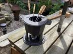 Fonduestel van gietijzer compleet voor, € 10, Huis en Inrichting, Ophalen of Verzenden, Gebruikt