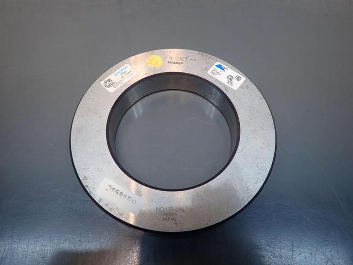Mitutoyo Ringkaliber 100,001mm , Instelring Eikring Kaliber, Doe-het-zelf en Verbouw, Meetapparatuur, Gebruikt, Afstand, Ophalen of Verzenden