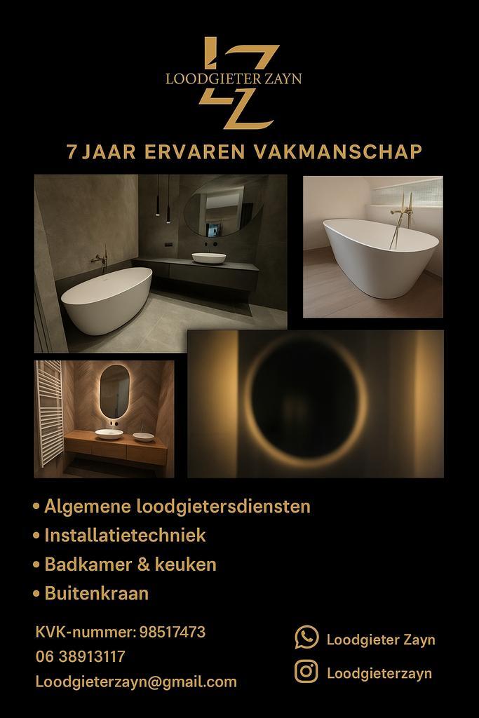 Loodgieter zayn, Huis en Inrichting, Badkamer | Complete badkamers, Zo goed als nieuw, Ophalen of Verzenden