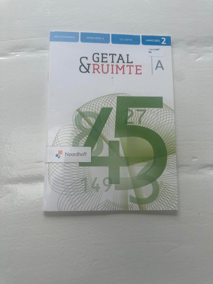 Getal & Ruimte A - HAVO Deel 2 (12e editie), Boeken, Schoolboeken, Gelezen, Wiskunde A, HAVO, Ophalen of Verzenden