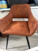 2 Eetkamerstoelen, Huis en Inrichting, Stoelen, Ophalen, Twee, Bruin, Zo goed als nieuw