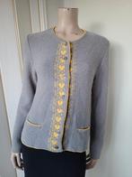 Huber merino wol vest met hartjes grijs maat 36/38, Kleding | Dames, Truien en Vesten, Ophalen of Verzenden, Zo goed als nieuw