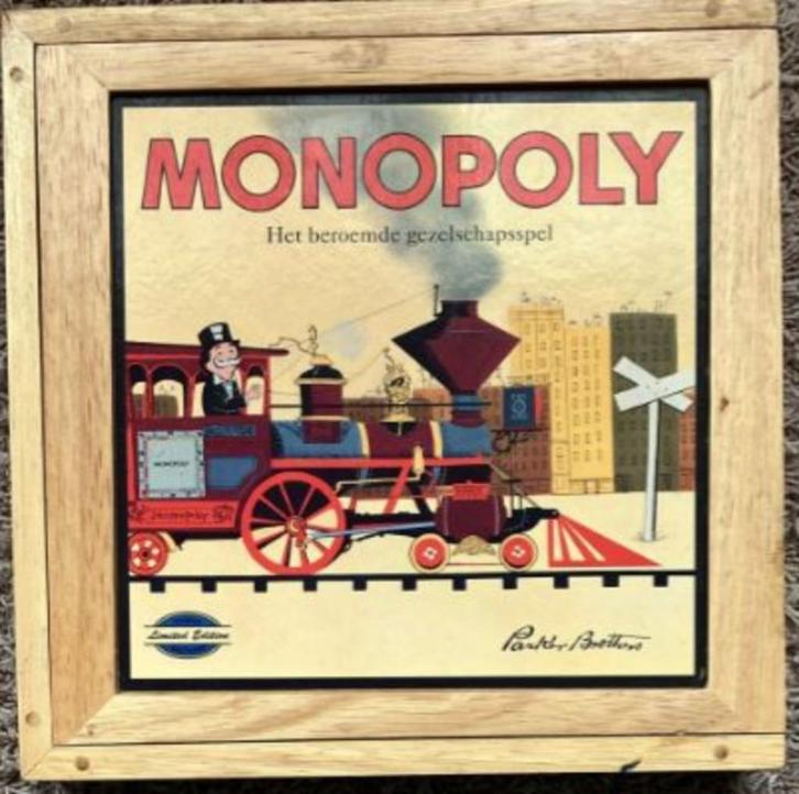 Monopoly - Limited edition (hout), Hobby en Vrije tijd, Gezelschapsspellen | Bordspellen, Nieuw, Vijf spelers of meer, Ophalen of Verzenden
