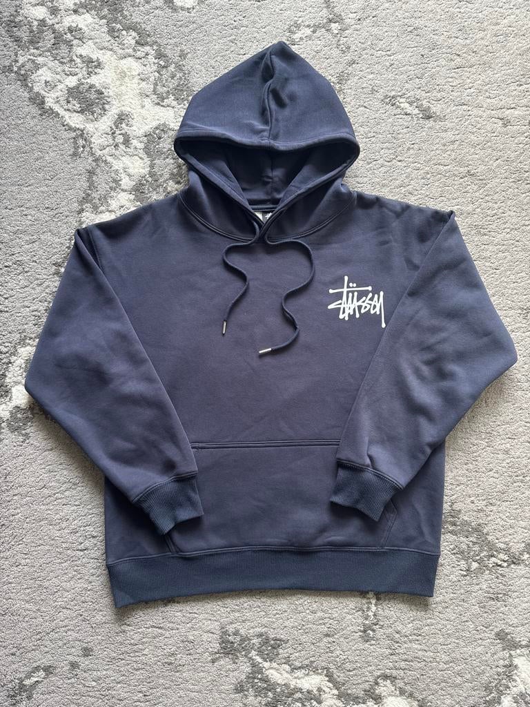Stüssy Hoodie - Navy - Goede Staat, Ophalen, Gedragen, Blauw