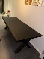 Matzwarte Indistriele Eettafel! Massief Hout 240cm, Ophalen, 200 cm of meer, 50 tot 100 cm, Zo goed als nieuw