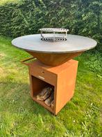 BBQ Plancha cortenstaal vuurschaal 100cm, Ophalen, Bouwmeester, Nieuw, Info@vofbouwmeester.nl