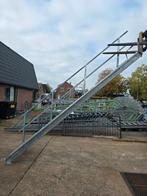 Stalen trap gegalv. Instelbaar Hoog 3,05mtr. Nob142, Doe-het-zelf en Verbouw, Ladders en Trappen, Ophalen, Zo goed als nieuw, Minder dan 2 meter