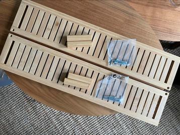 2x IKEA HAVERN wandplank, bamboe, 60cm beschikbaar voor biedingen
