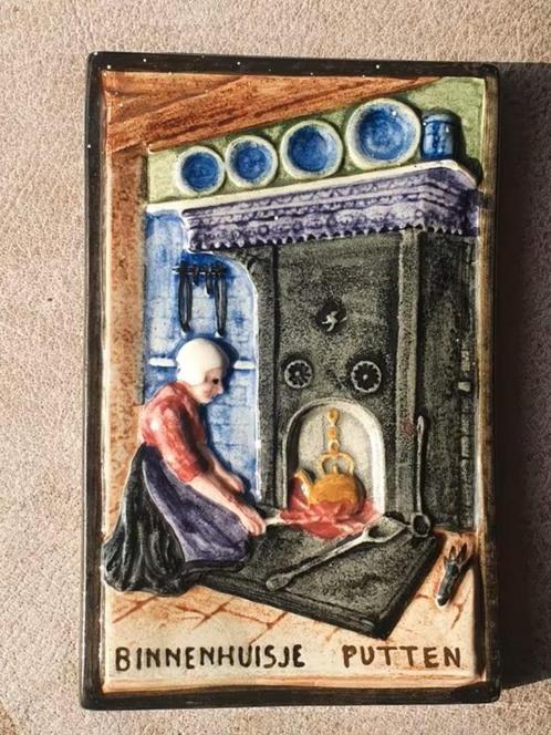 tegel Gerardus Klinkenberg Zeist Binnenhuisje Putten, Antiek en Kunst, Antiek | Wandborden en Tegels, Ophalen