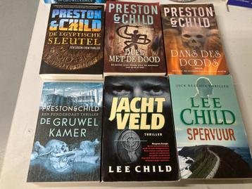 T.K. nog 3 boeken van Preston & Child & Lee Child Zie lijst beschikbaar voor biedingen
