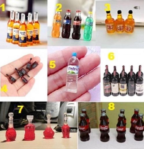 Uitzoeken Mooie kleine flesjes of koffie kopjes, Verzamelen, Poppenhuizen en Toebehoren, Poppenhuis, Ophalen of Verzenden