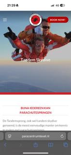 Tandem parachutsprong 2 personen, Ophalen