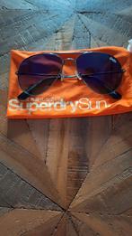 Superdry piloten zonnebril met zakje., Zonnebril, Zwart, Zo goed als nieuw, Ophalen