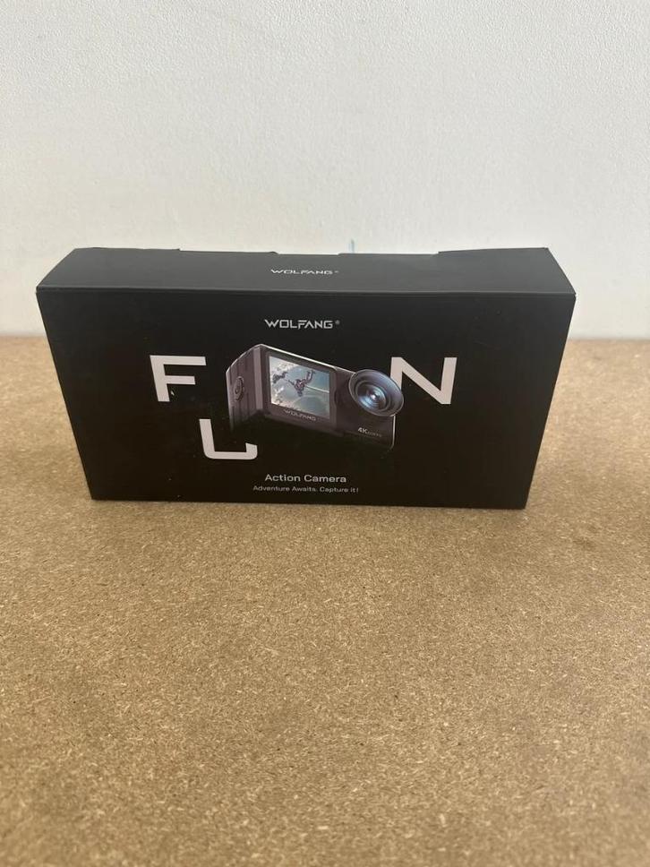 WOLFANG GA420 Action Camera 4K - 60FPS 24MP met touchscreen, Audio, Tv en Foto, Actiecamera's, Gebruikt, Overige merken, Ophalen of Verzenden